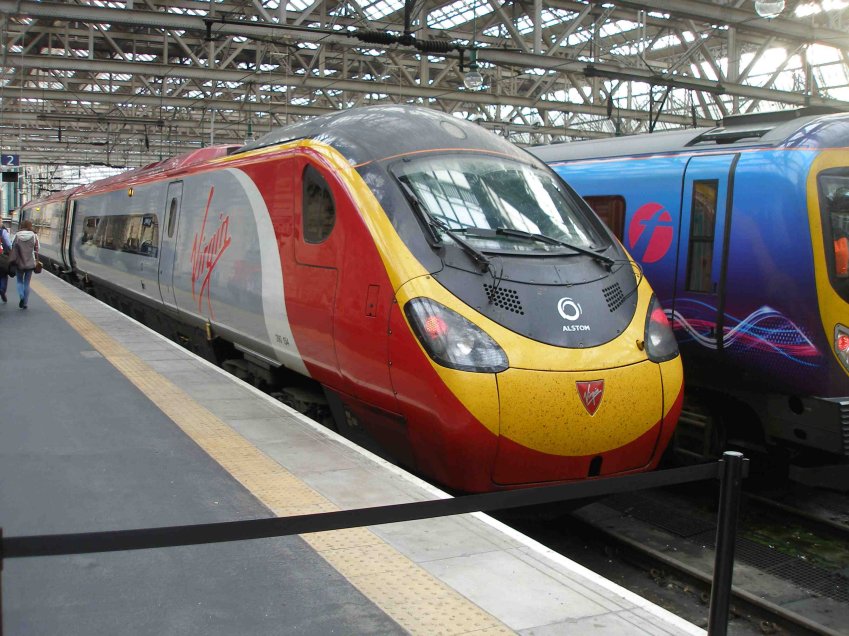 Our Pendolino waiting to whilstle us back to Preston.