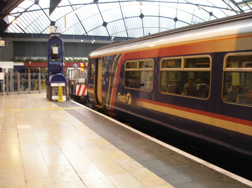 Train for Fort William and Mallaig prior to departure from Glasgow Queen Street.