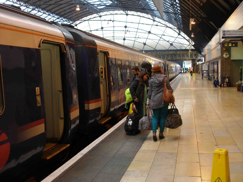 Train for Fort William and Mallaig prior to departure from Glasgow Queen Street.