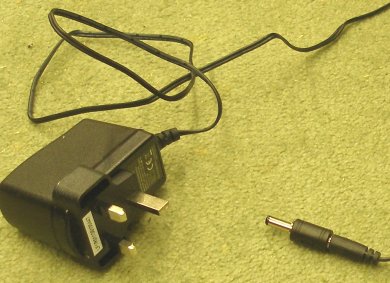 NCE Powercab UK 13-amp power adaptor with 230 volt input and 12 volt output.