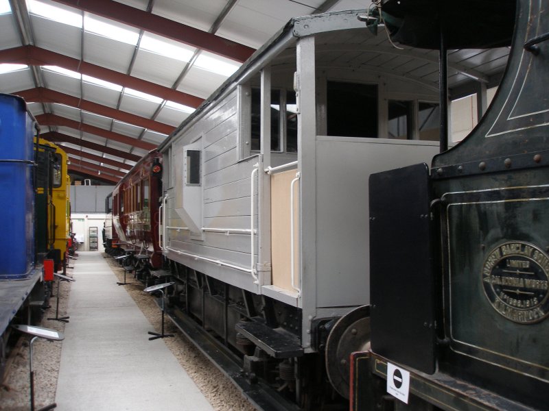 One of the two LMS brake vans acquired by Steamport Southport, and as seen at the Ribble Steam Centre, either QUEEN MARY BRAKEVAN 732386 1948 built BR Swindon or QUEEN MARY BRAKEVAN	731733	1943 BR Swindon