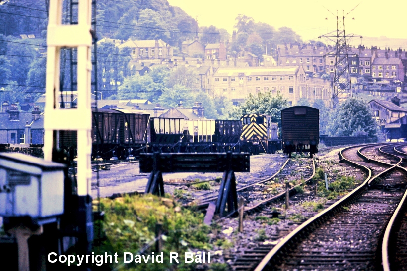A view of Sowerby Bridge station yard September 1971