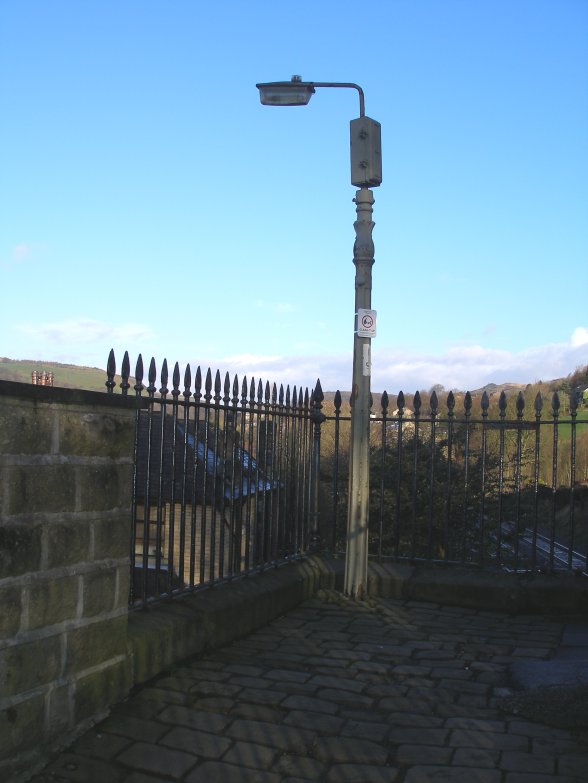 Lamp on bridge