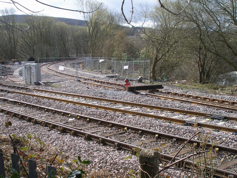 Stansfield Hall Junction 23 March 2014 with signal PN339 removed