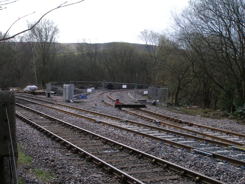 Stansfield Hall Junction 23 March 2014 with signal PN339 removed