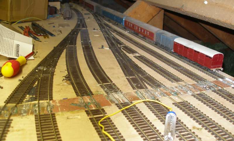Hall Royd Junction storage yard showing new approachs
