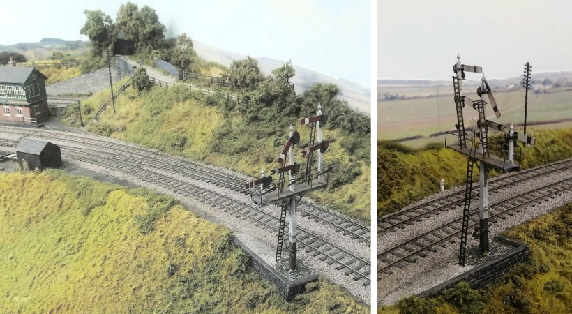 Thurlstone GC OO model railway: GCR triden signal