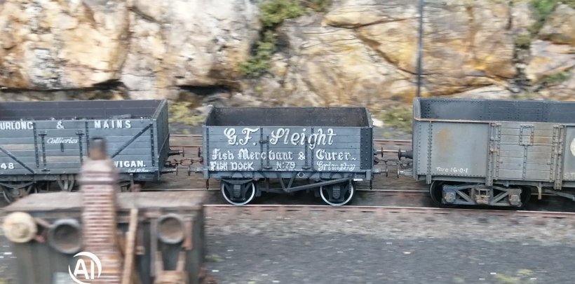 Thurlstone GC OO model railway: hand painted private owners wagon
