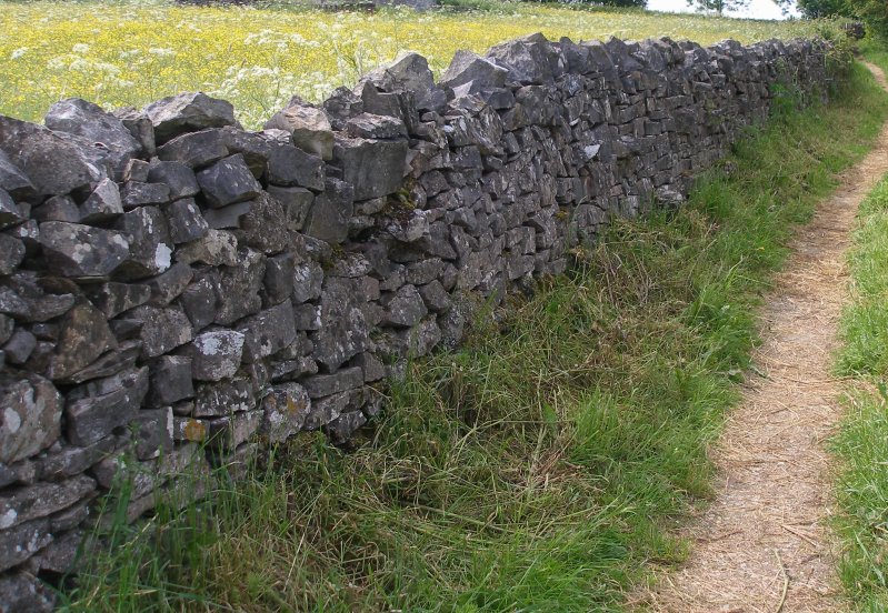 L&NWR dry stone walling