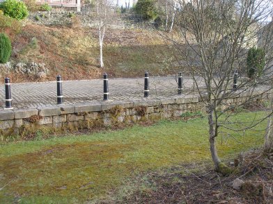 Todmorden Railway Station: Old goods shed platform behind Platform 2 on 19 April 2013