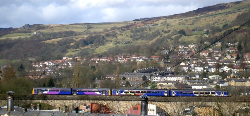 Todmorden Viaduct looked from the south 24 March 2016