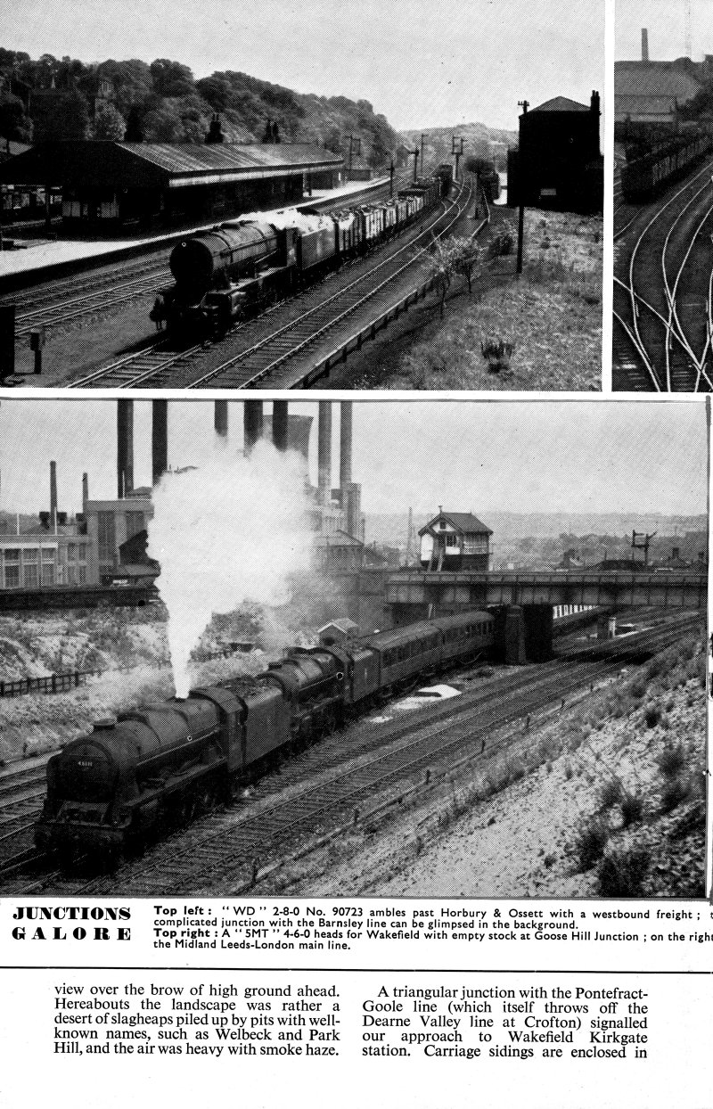 Trains Illustrated article Calder Valley main line November 1955.