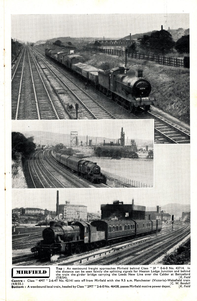 Trains Illustrated article Calder Valley main line November 1955.