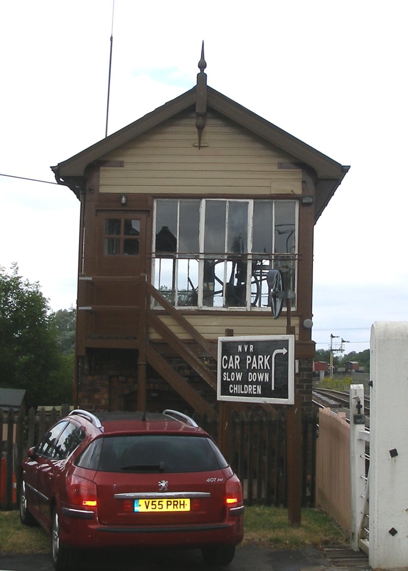 Wansford Signal Box, Nene Valley Railway, June 2015: end