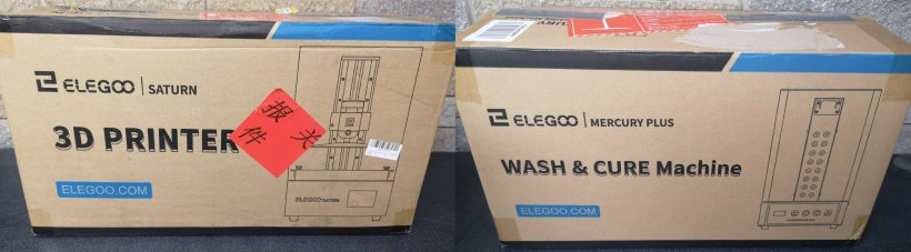 Elegoo Saturn and Mars in original boxes