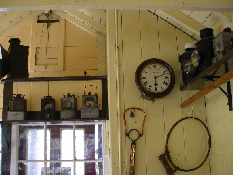 Llanuwchllyn Signal Box 16 July 2015: interior roof detail