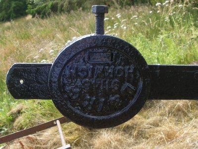 Restored Lancashire & Yorkshire Railway signal balance weight painted black.