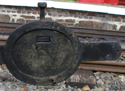 Restored Lancashire & Yorkshire Railway signal balance weight.